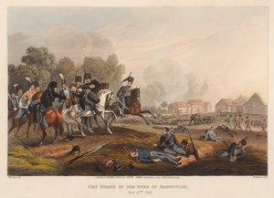 De dood van de Hertog van Brunswick, 15 juni 1815 door Franz Joseph (after) Manskirch
