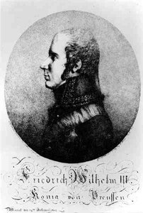Portret van Frederik Willem III (1770-1840), Koning van Pruisen, 24 juli 1807