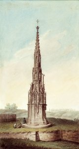 De gedenkzuil bij Wiener Neustadt door Franz Kletzinsky