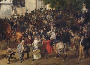 Parade op de Opernplatz in Berlijn (detail)