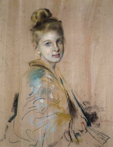 Meisje met een Waaier, 1880s