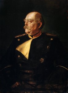 Portret van kanselier Otto von Bismarck in uniform, 1815-1898, 19e eeuw door Franz von Lenbach