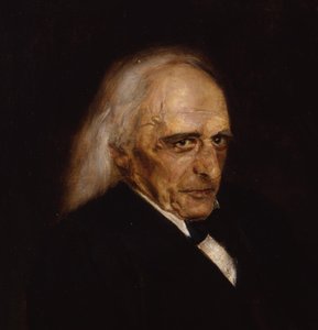 Portret van Theodor Mommsen 1817-1903 (detail), 1897 door Franz von Lenbach