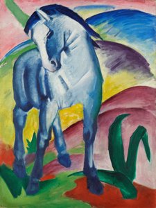 Blauw paard I door Franz Marc