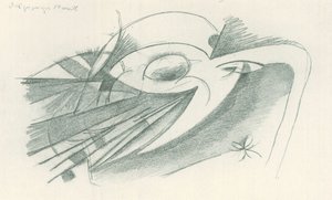 De hebzuchtige maan door Franz Marc