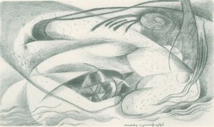 Franz Marc - Schetsboek uit het veld - Blad 23 door Franz Marc