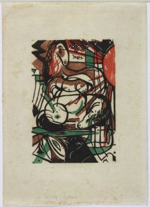 Geboorte van de paarden door Franz Marc