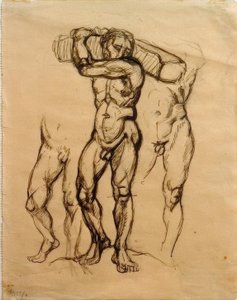 Houtdrager door Franz Marc