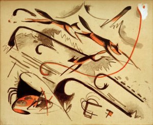 Scherzo (Spelende Vossen) door Franz Marc