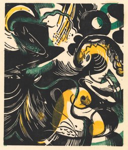Scheppingsverhaal II door Franz Marc