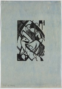 Springende Paardjes door Franz Marc