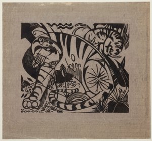 Tijger door Franz Marc