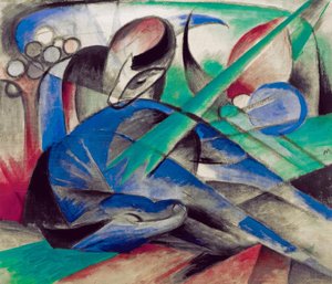 Dromend paard door Franz Marc