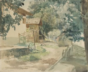 Een Boerderij bij Merano, 1860