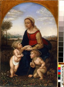De Maagd en kind met Johannes de Doper als jongen