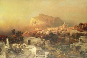 Capri, c.1870-79 door Franz Richard Unterberger
