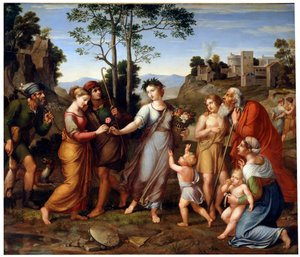 Het meisje uit het buitenland, begin 19e eeuw door Franz Riepenhausen