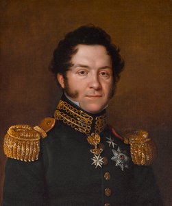 Portret van Jean-Noé-Godefroy de Polier-Vernand 1782-1833, 1823 door Franz Seraph Stirnbrand