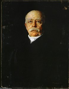Prins Otto von Bismarck, Pruisisch staatsman instrumentaal in de oprichting van het Duitse Rijk ... (schilderij op doek) door Franz Seraph von Lenbach