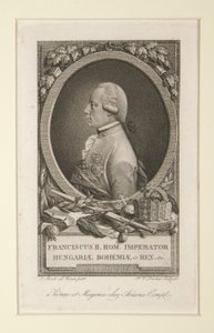 Franciscus II. Rom. Imperator Hungariae Bohemiae & Rex door Franz Valentin Durmer