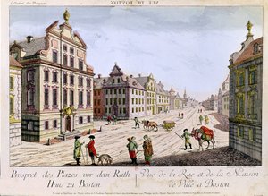 Uitzicht op het stadhuis, Boston