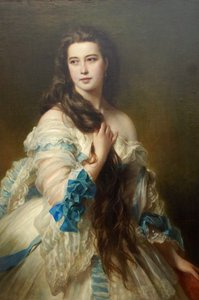 Nadezhda Nikolayevna Rimskaya-Korsakova née Purgold, ca. 1870 door Franz Xaver Winterhalter