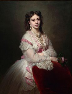 Portret van Gravin Maria Branicka 1843-1918, geb. Prinses Sapieha, 1865 door Franz Xaver Winterhalter