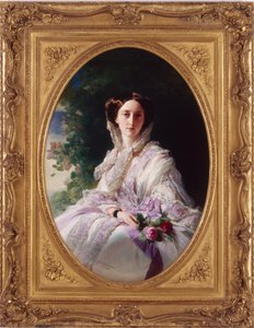 Portret van Groothertogin Olga Nikolaevna van Rusland, 1822-1892, koningin van Württemberg, 1856 door Franz Xaver Winterhalter