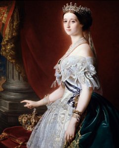 Portret van de keizerin van Frankrijk Eugenie (Eugenia de Montijo) door Franz Xaver Winterhalter