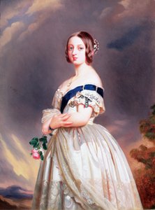 Koningin Victoria (1819-1901) 1842 door Franz Xaver Winterhalter