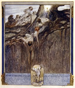 Illustratie uit Dantes Goddelijke Komedie, Paradijs, Canto IV, 1921