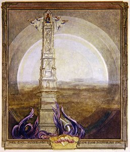 Illustratie uit Dantes Goddelijke Komedie, Paradijs, Canto I, 1921 door Franz von Bayros