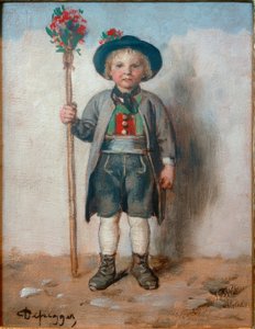De bruiloftsuitnodiger door Franz von Defregger