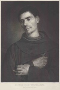 Portret van een franciscaanse monnik door Franz von Lenbach