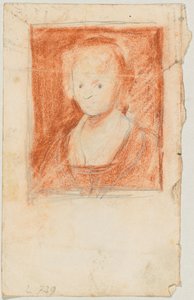 Brustbild eines jungen Mädchens; vermutlich nach Rubens door Franz von Lenbach