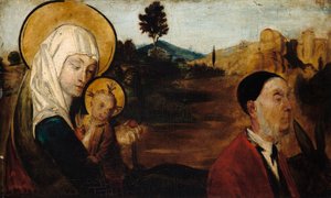 Vlucht naar Egypte, met baron Karl Eduard von Liphart als Jozef door Franz von Lenbach