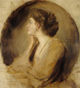Margarethe von Stumm (?) door Franz von Lenbach