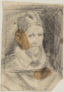 Paus Innocentius X naar Velázquez door Franz von Lenbach