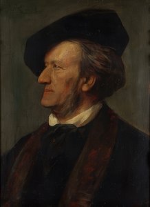 Portret van de componist Richard Wagner (1813-1883). 1871