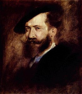Portret van Wilhelm Busch door Franz von Lenbach