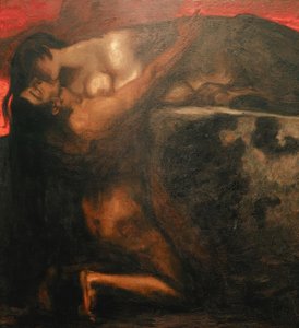 De kus van de sfinx door Franz von Stuck