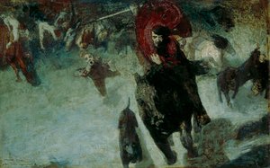 De wilde jacht door Franz von Stuck