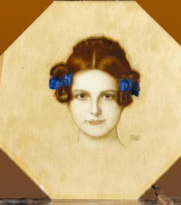 Franz von Stuck, Mary met blauwe linten door Franz von Stuck