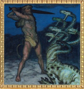 Hercules en Hydra door Franz von Stuck