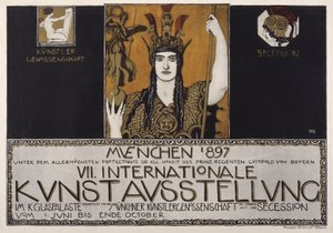 Zevende Internationale Kunsttentoonstelling, München 1897 door Franz von Stuck