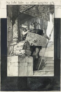 Sigfried en Kriemhild door Franz von Stuck