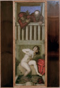 Susanna en de ouderlingen door Franz von Stuck