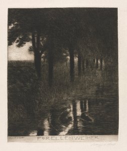 Forelvijver door Franz von Stuck