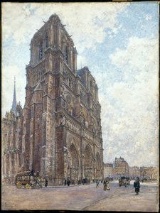 Frans: Notre-Dame de Paris door Frederic Anatole Houbron