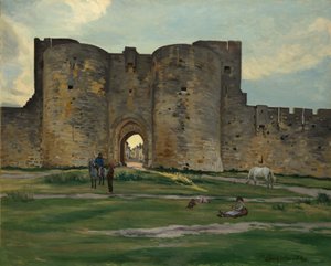 Porte de la Reine bij Aigues-Mortes, 1867 door Frédéric Bazille